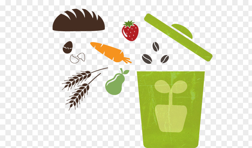 Waste Food Compost Minimisation Rubbish Bins & Paper Baskets Management Clip Art PNG