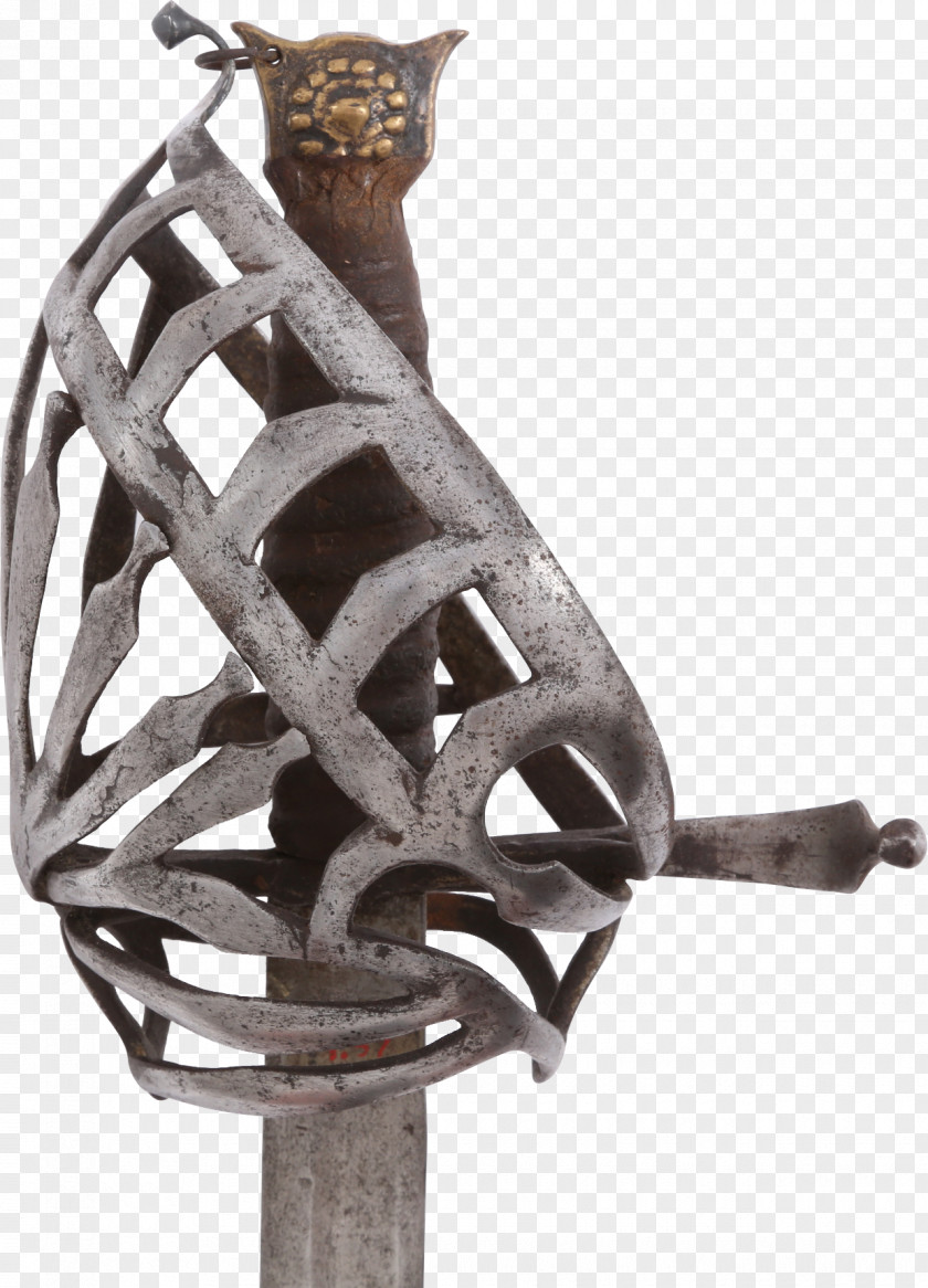 Classical European Certificate Basket-hilted Sword Weapon Mandoble PNG