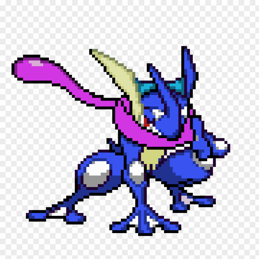 Greninja Nintendo Pixel Art Ash Ketchum PNG