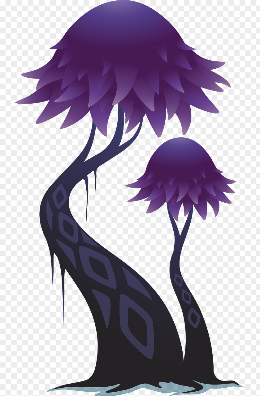 Purple Tree Life Thought YouTube Video PNG