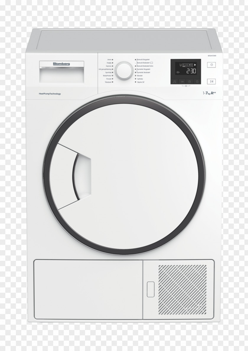 Candy Clothes Dryer Blomberg Home Appliance Electrolux PNG