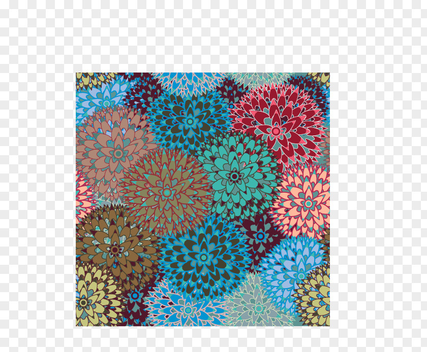 Dandelion Color Printing Software Design Pattern Painting PNG