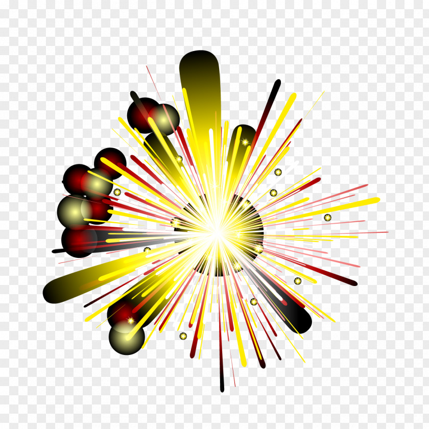 Geometric Color Shine Bright Fireworks Graphic Design PNG