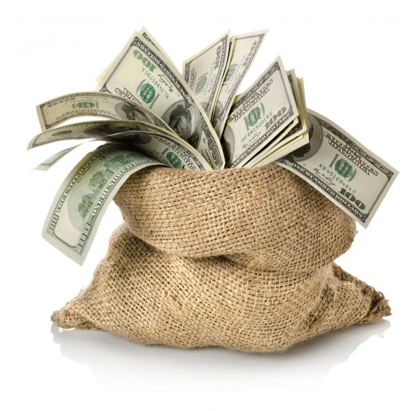 Money Bag Banknote Stock Photography PNG