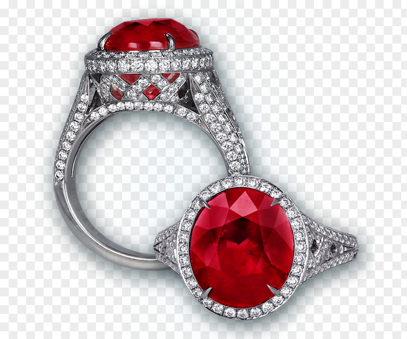 Ruby Rings Earring Gemstone Jewellery PNG