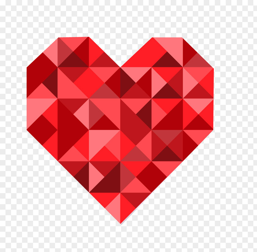Valentine's Day Love Valentines Geometry Heart Pattern PNG