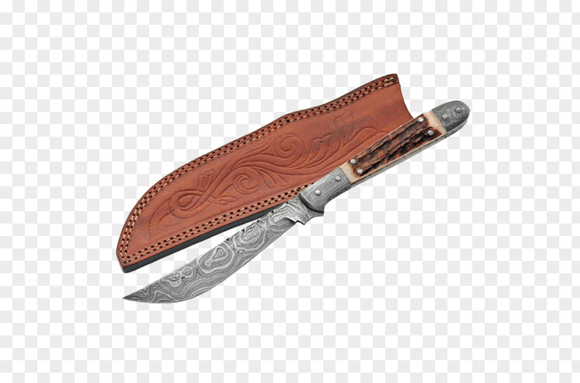 Knife Bowie Hunting & Survival Knives Throwing Damascus PNG