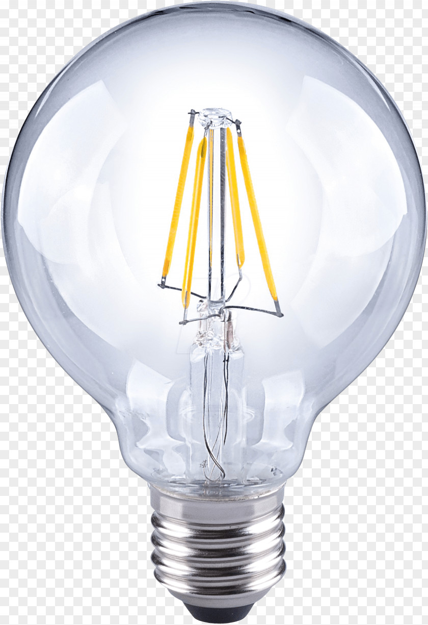 Light Incandescent Bulb LED Lamp Filament Edison Screw PNG