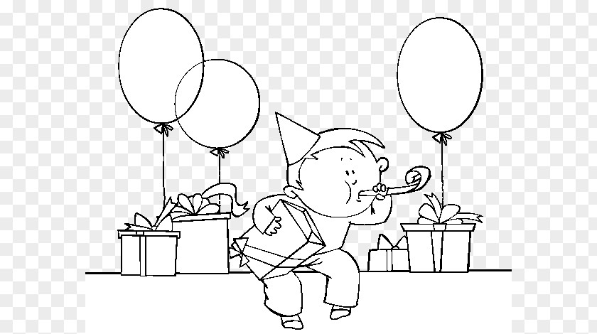 Party Drawing Coloring Book Birthday Image PNG