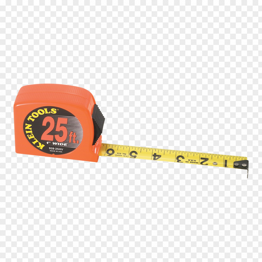 Tape Measure Hand Tool Measures Klein Tools Measurement PNG