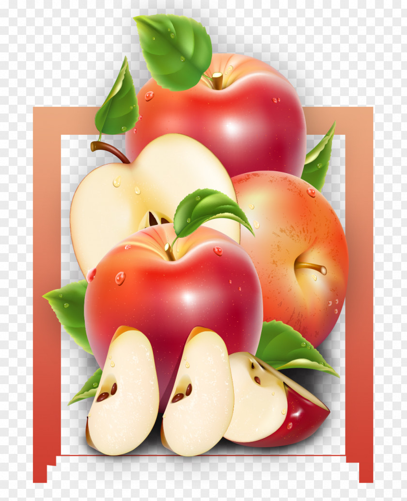 Cartoon Apples Apple Juice Packaging And Labeling PNG