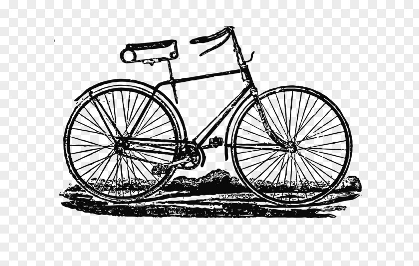 Metal Bicycle Saddle Frame Drawing PNG