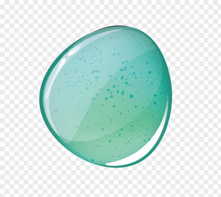 Mint Green Crystal Stone Turquoise Liquid Water PNG