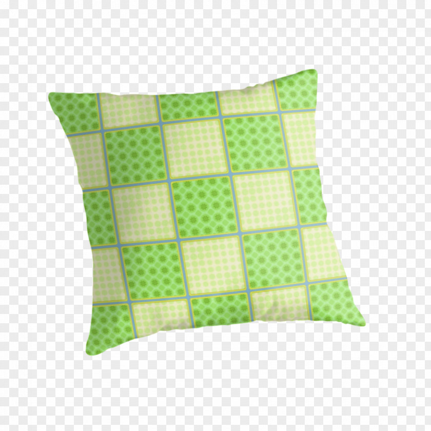 The Board Is Beautifully Decorated And Patterned Cushion Throw Pillows Green Patchwork Pattern PNG