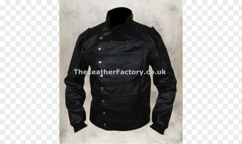 Captain America Leather Jacket Bucky Barnes PNG