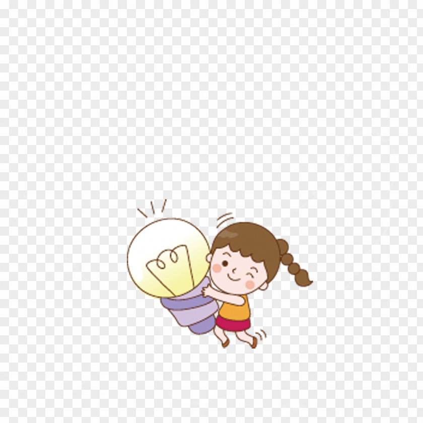 Child Girl PNG Girl, holding light bulb clipart PNG