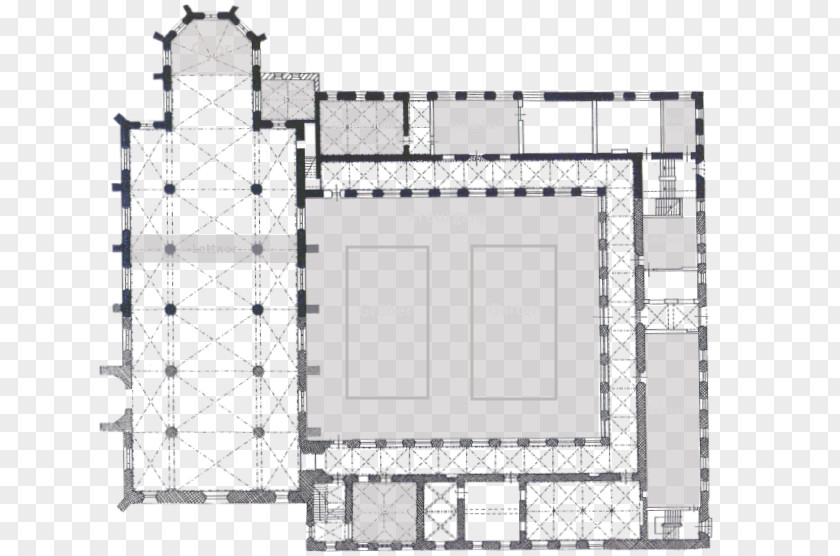 Monastery Architecture Kieler Kloster Floor Plan Cloister PNG