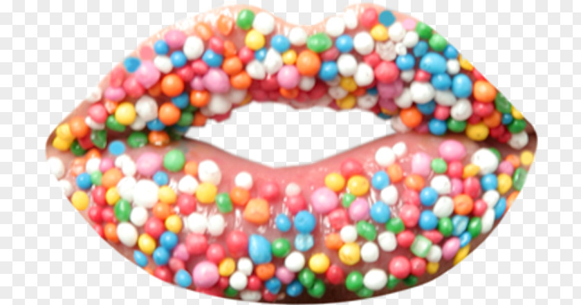 Sprinkle Lips Sprinkles Donuts Cupcake Nonpareils Candy PNG
