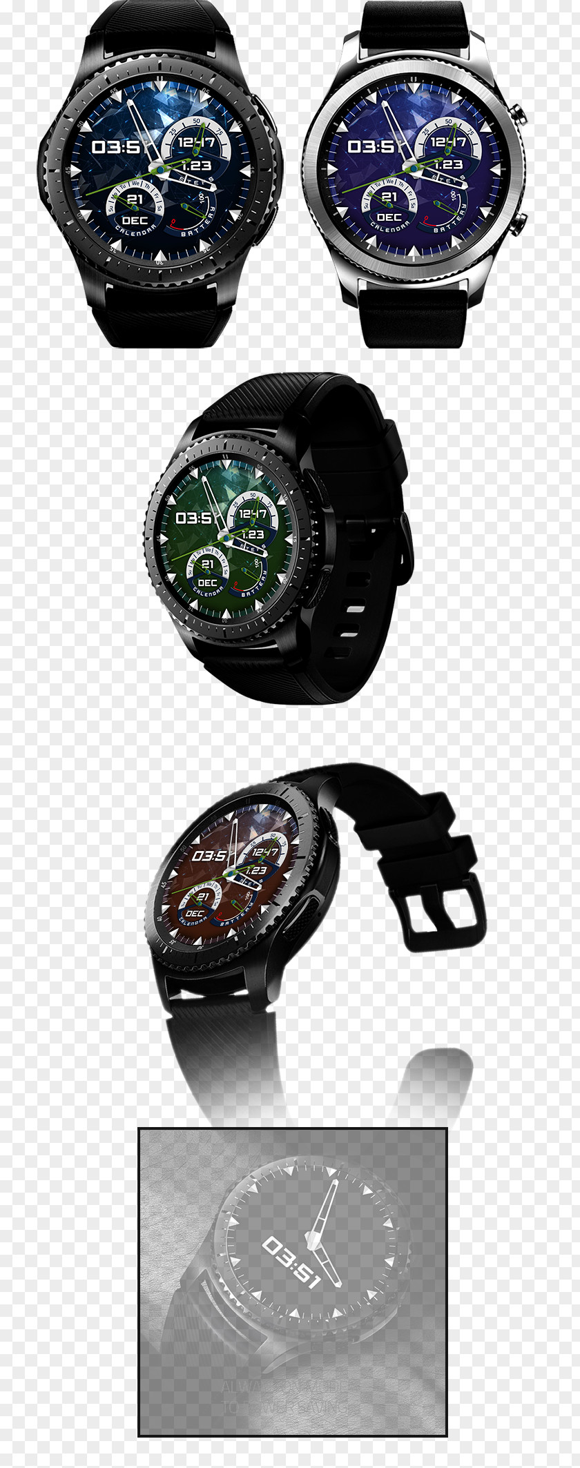 Watch Samsung Gear S3 Galaxy Smartwatch GPS Navigation Systems PNG