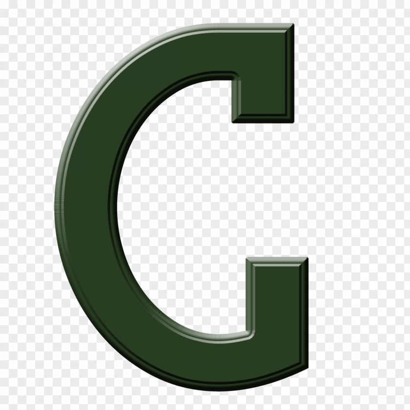 C Letter Font PNG