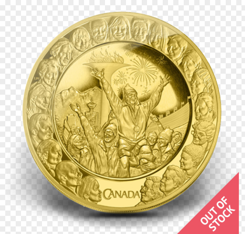 Canadian Money Coin Gold Bronze Medal Silver PNG
