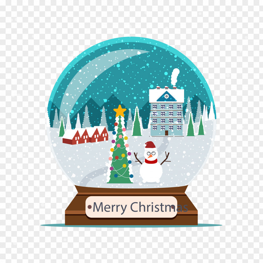 Christmas Crystal Ball Tree Snow PNG