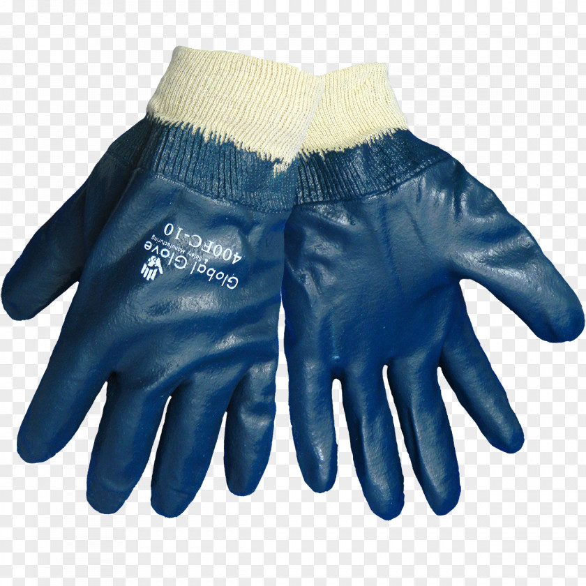 Cobalt Blue Glove Nitrile Interlock PNG