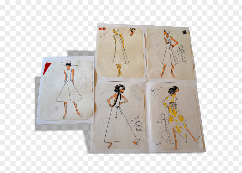 Haute Couture Paper Cours De Dessin Mode Drawing Vintage Fashion PNG