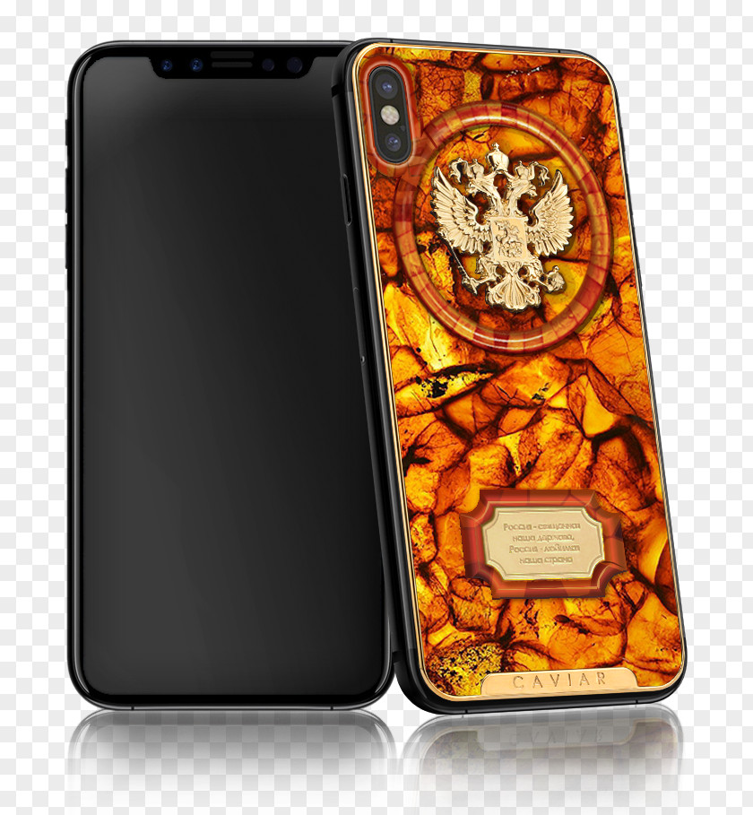 Amber IPhone 8 X Telephone Smartphone Caviar PNG