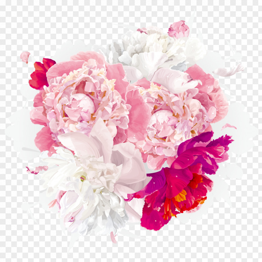 Fantasy HD Peony Free Downloads Flower Euclidean Vector Clip Art PNG