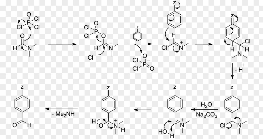 Vilsmeier–Haack Reaction Formylation Indole Aldehyde Chemical PNG
