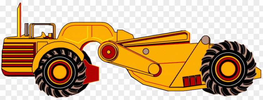 Yellow Construction Equipment Vehicle Bulldozer PNG