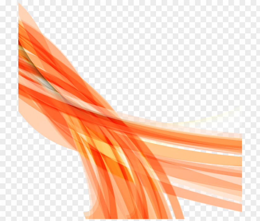 Cool Abstract Orange Gradient Lines Euclidean Vector Abstraction Line PNG