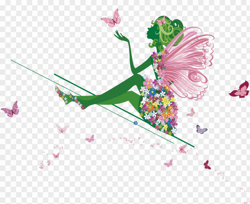 Flower Fairy Poster PNG