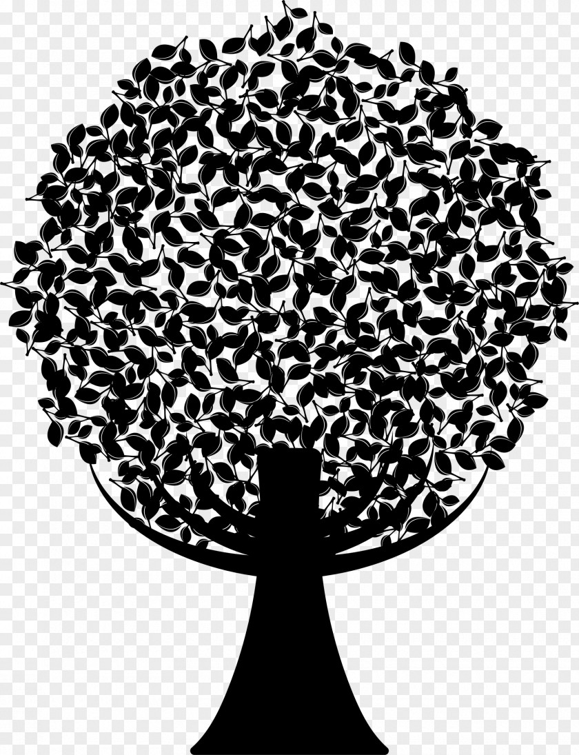 Green Abstract Tree Silhouette Clip Art PNG