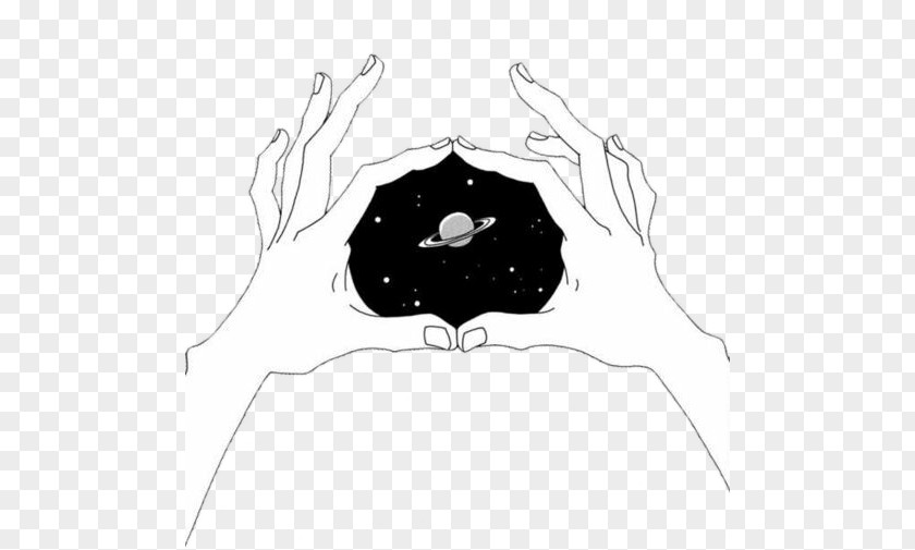 Hands In The Galaxy Todo Lo Que Nunca Te Dije Guardo Aquxed Drawing Monochrome Art PNG