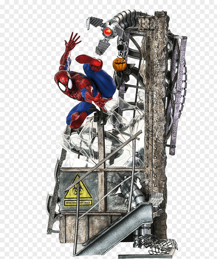 Iron Spiderman Spider-Man Man Venom Statue Sideshow Collectibles PNG