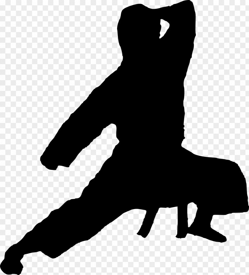 Karate Silhouette Clip Art PNG