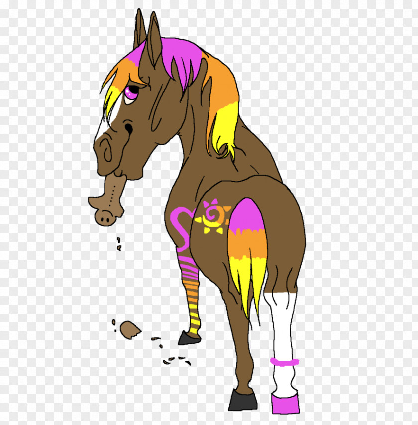 Mustang Stallion Pony Halter Illustration PNG