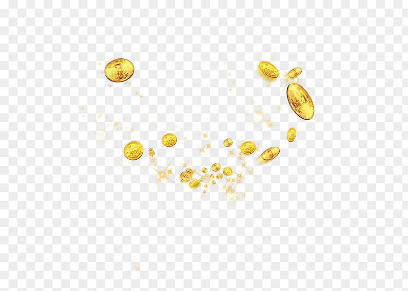 Floating Golden Coins Gold Download Computer File PNG