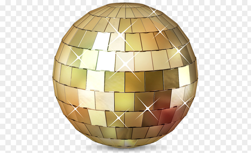 Gold Disco Ball Animated Film Giphy PNG