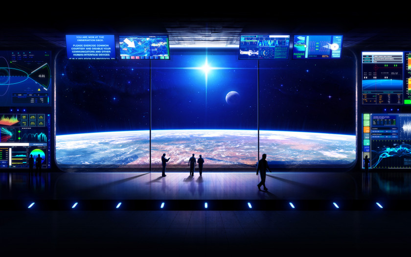 Star Ocean Desktop Wallpaper Science Fiction Imagination 1080p Display Resolution PNG