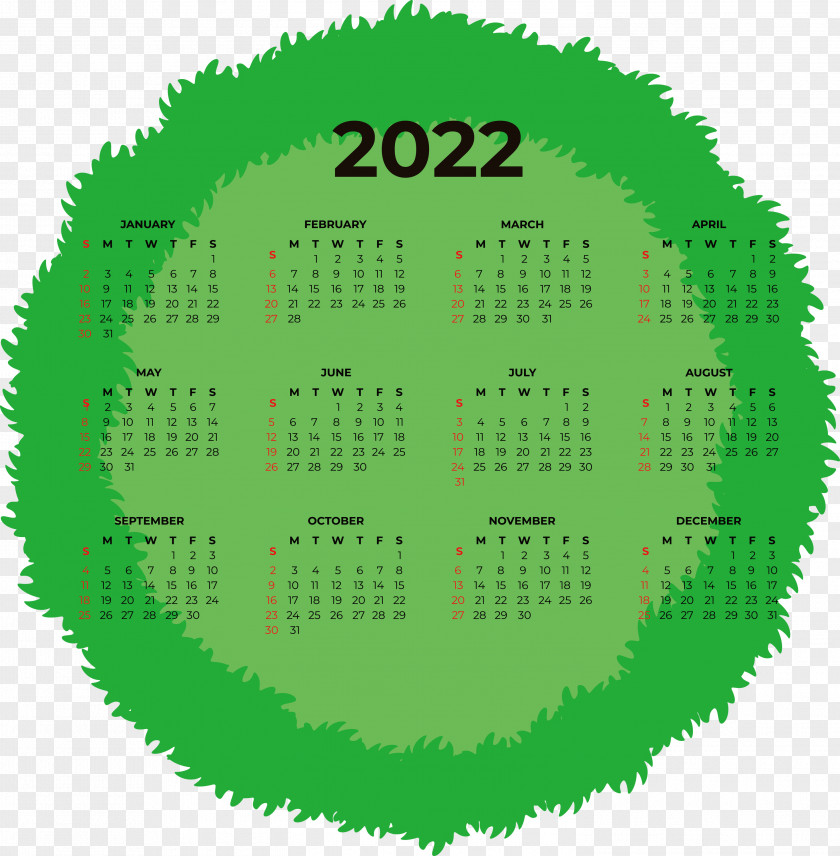2022 Calendar 2022 Printable Yearly Calendar Printable 2022 Calendar PNG