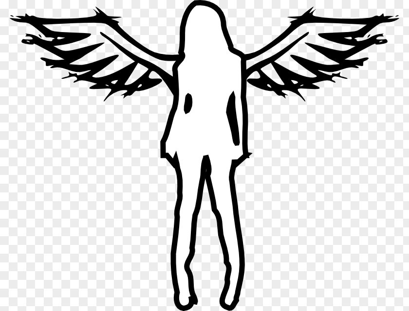 Angel Black And White Drawing Clip Art PNG
