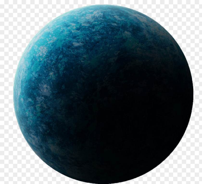 Blue Sphere Turquoise Planet Ball PNG