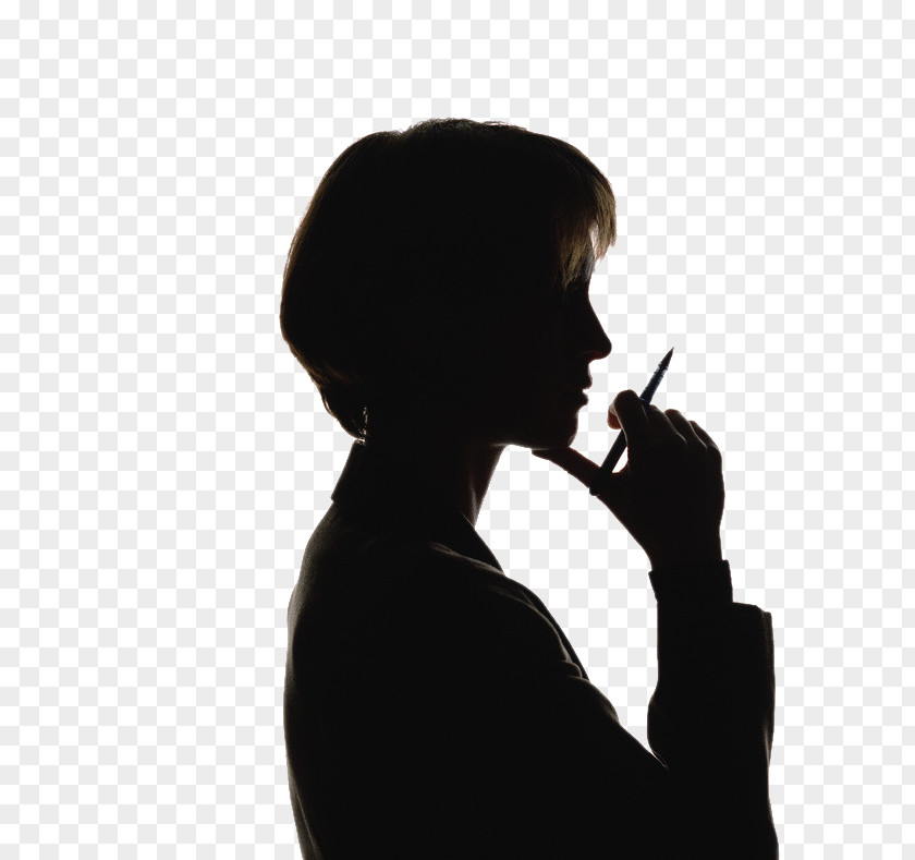 Business Woman Shot From The Side Effects Silhouette Stock Photography Royalty-free PNG