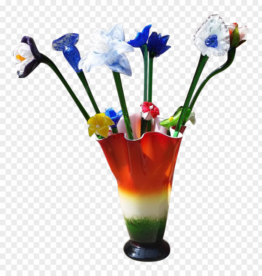 Cocktail Garnish Cut Flowers Vase PNG