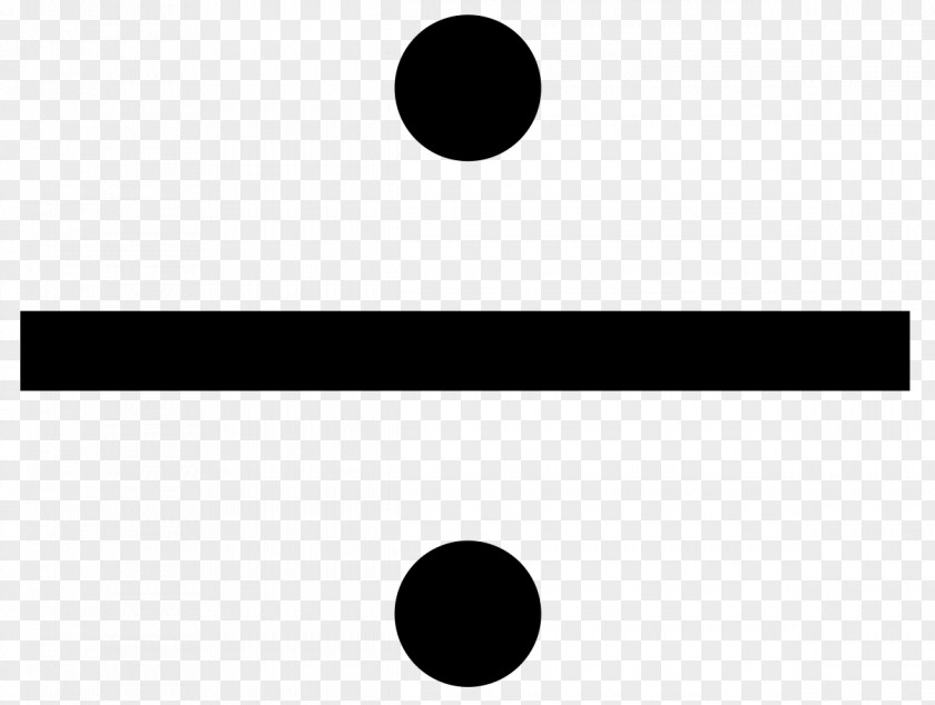 Divide Obelus Division Mathematics Sign Clip Art PNG