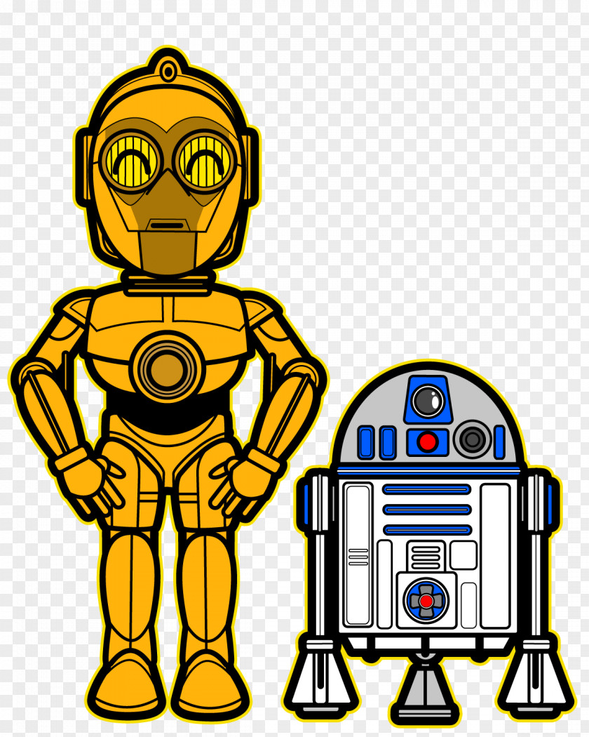 Star Wars C-3PO R2-D2 Anakin Skywalker Luke PNG