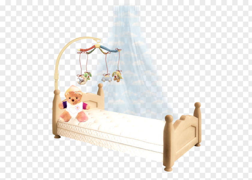 3D Crib Cots Nursery Bed Clip Art PNG